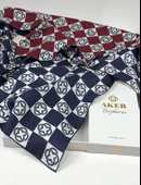 Bosphorus Çift Taraflı İpek Twill Eşarp 89147112 thumbnail 9