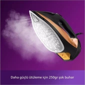Philips Azur Siyah/gold Buharlı Ütü thumbnail 4