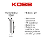 KBZ50F 50 mm 2500 Adet Çivi thumbnail 2
