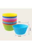Pasta Silikon Cupcake Mini Kek Kalıbı 12 Adet thumbnail 1