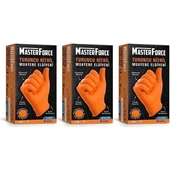 MasterForce Turuncu Nitril M Beden Eldiven 50 li thumbnail 4