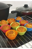 Pasta Silikon Cupcake Mini Kek Kalıbı 12 Adet thumbnail 2