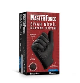 MasterForce Siyah Nitril L Beden Eldiven 50 li thumbnail 1