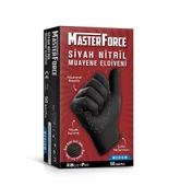 MasterForce Siyah Nitril M Beden Eldiven 50 li thumbnail 1