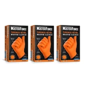 MasterForce Turuncu Nitril XL Beden Eldiven 50 li thumbnail 3