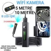 WİFİ ENDOSCOP YILAN KAMERA 5 METRE thumbnail 1