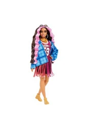Barbie Extra Ekose Ceketli Bebek thumbnail 6