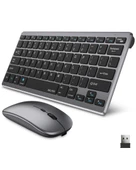 Kablosuz Bluetooth Klavye Mouse Seti Şarjlı Tablet Laptop Uyumlu thumbnail 4