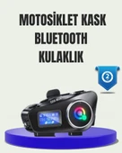 Ip65 Suya Dayanıklı Kask Bluetooth Kulaklık Lcd Ekranlı thumbnail 1