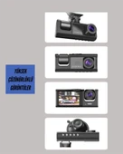 G-sensörlü 3'lü Kayıtlı Araç Kamerası thumbnail 4