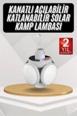 Kamp Lambası Güneş Enerjili Solar 5 Kanatlı Katlanır Lamba Karavan thumbnail 2