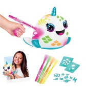 45523 Airbrush Peluş Neon Boyama Seti -Sunman thumbnail 5