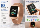 Starcom E8 Akıllı Saat 1.3” IPS Dokunmatik Ekran IP67 Bluetooth Rose Gold thumbnail 1