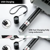 Fithome 100mw Desen Başlıklı Usb Şarjlı Yeşil Lazer Pointer thumbnail 3