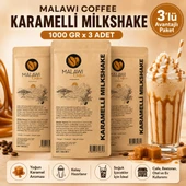 Malawi Coffee Karamelli Milkshake 1000 Gr x 3 Adet thumbnail 1