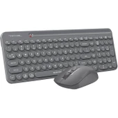 A4TECH FG3300 Kablosuz Q Trk Sessiz Gri Klavye - Mouse Set thumbnail 2