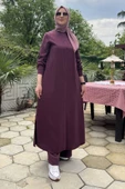 Başak Pantolonlu Takım Bordo thumbnail 8