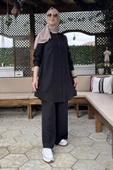 Ezgi Pantolonlu Takım Siyah thumbnail 3