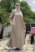 Başak Pantolonlu Takım Vizon thumbnail 4