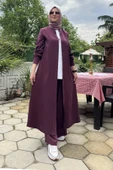 Başak Pantolonlu Takım Bordo thumbnail 1