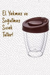 Yayke Kapaklı El Yakmaz Termos Bardak thumbnail 1