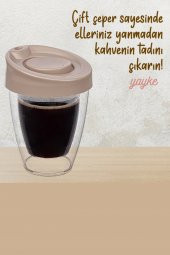 Yayke Kapaklı El Yakmaz Termos Bardak thumbnail 2