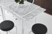 Smart Mutfak Masa 2 Sandalye 2 Tabure Set 60x90cm thumbnail 4