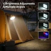 3600mAh Pil 4 Seviyeli Şarjlı Standlı LED thumbnail 3
