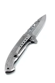 Outdoor Kamp İçin Ayı Desenli İşlemeli Model 21 cm Çakı thumbnail 2