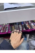 İnce Yüzüklü Model koyu Gri thumbnail 3