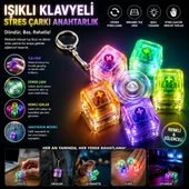 Işıklı Klavyeli Stres Çarkı Anahtarlık thumbnail 1