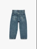 Koton Orta İndigo Pantolon 6Skb40049Td thumbnail 3