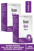 ORZAX Ocean Biotin 5000 mcg 60 Kapsül 2 Adet thumbnail 1
