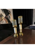 Sleep Nova Premium Gold & Mermer Şamdan İkili Set thumbnail 3