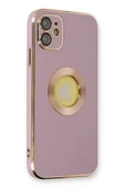 Newface Apple iPhone 12 Kılıf Store Silikon - Mor thumbnail 1
