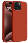 Newface Apple iPhone 15 Plus Kılıf First Silikon - Kırmızı thumbnail 1