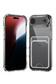 Newface Apple iPhone 17 Air Kart Şeffaf Silikon - Şeffaf thumbnail 1