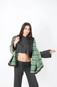 Şık Kullanım Pamuk Polyester Şal-Yeşil thumbnail 1