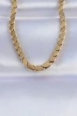 316L Çelik Gold Renk Arpa Model Kolye thumbnail 1