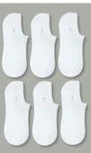 6 ÇİFT BEYAZ RENK PREMİUM BAMBU SNEAKERS ÇORAP thumbnail 1