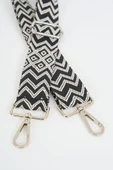 MUTE BAG Blackwhite Square Pattern Ayarlanabilir Çanta Sapı (110 CM) thumbnail 2