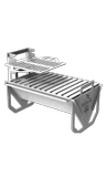 ORİGAMİ KATLANIR MANGAL MODEL 1 / PASLANMAZ ÇELİK / BABA'S BBQ thumbnail 1