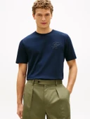 Tommy Hilfiger MW0MW42391 Script Light Interlock Tee Erkek Tişört thumbnail 1