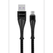 Konfulon S61 Micro USB Kablo 1.2M 2.1A - Siyah thumbnail 3