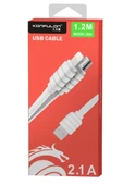 Konfulon S56 2in1 (Lightning-Micro USB) Kablo 1.2M 2.1A thumbnail 2
