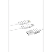 Konfulon S56 2in1 (Lightning-Micro USB) Kablo 1.2M 2.1A thumbnail 3