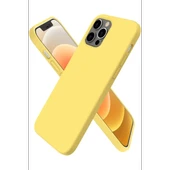 Newface Apple iPhone 12 Pro Kılıf First Silikon - Sarı thumbnail 3