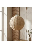 Niobehome Luna Rattan Avize thumbnail 2