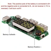Çift USB 5V 2.4A Led'li Micro Type-C Powerbank Modülü thumbnail 2