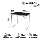 Madfox Zenith Katlanir Kamp Masasi thumbnail 4